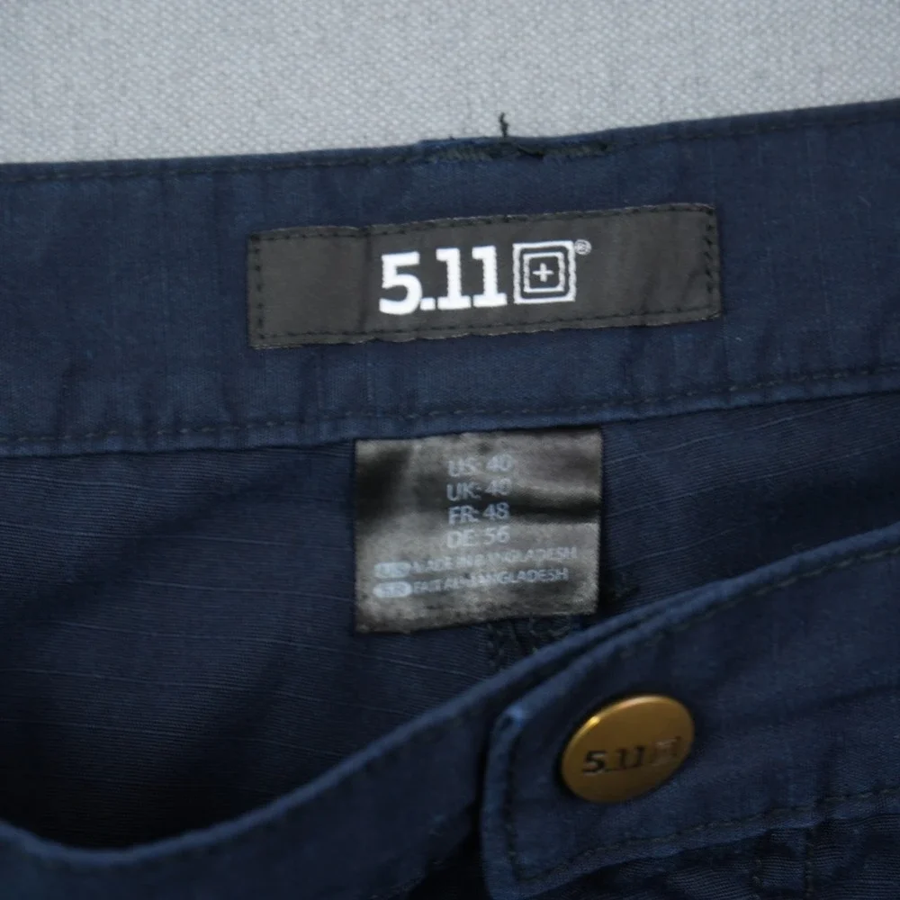 5.11 Tactical Taclite Pro Ripstop 73308 Shorts Mens Blue Cotton Blend Cargo 40 - Picture 4 of 9